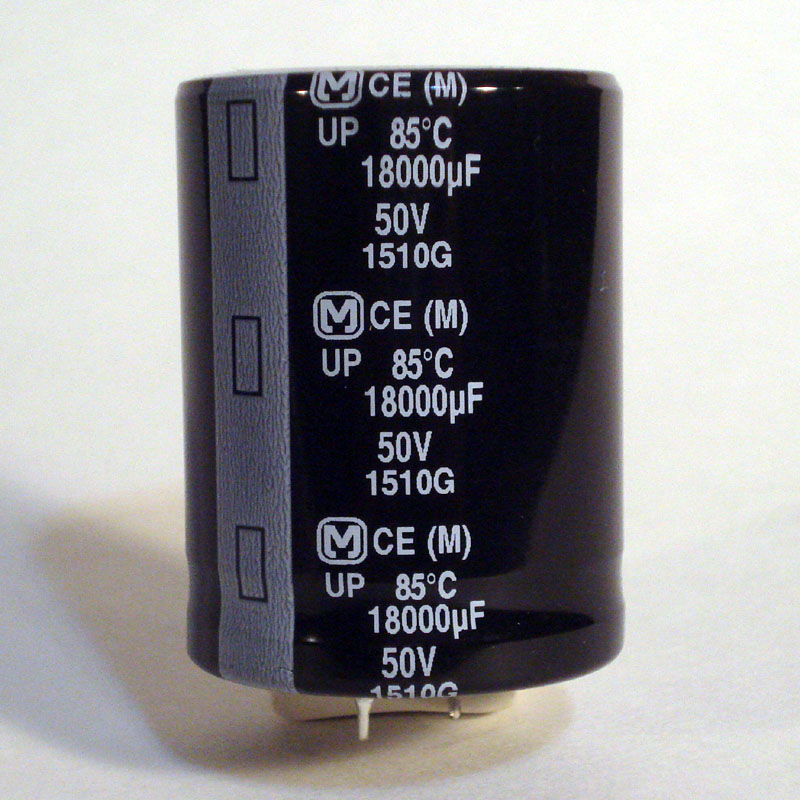 Panasonic 18,000 uF 50V Capacitor, ECO-S1HP183EA
