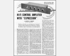 BUILD A TUBE HI-FI CONTROL AMPLIFIER WITH "EXPRESSION"